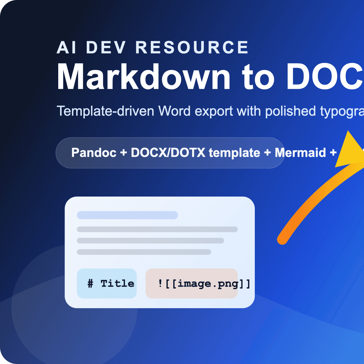 Markdown to DOCX Skill