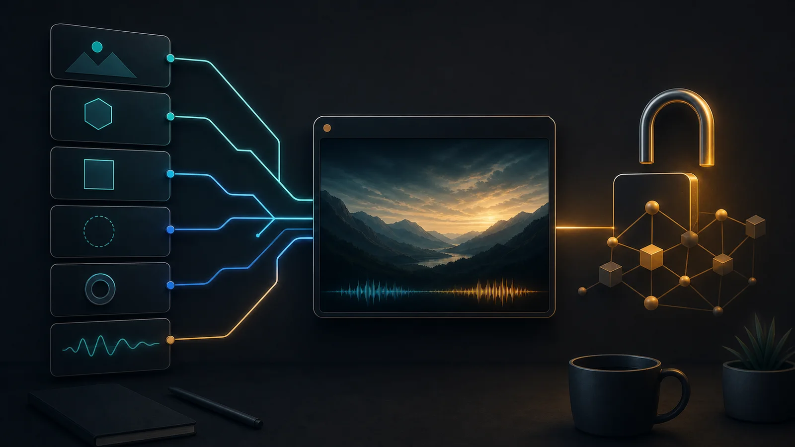 Six open source capture paths converging into a local video recording workflow