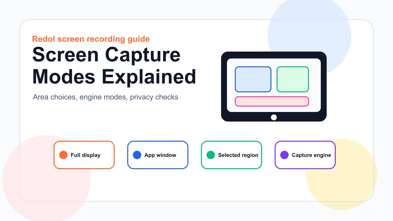 Screen Capture Modes Explained for Better Recording